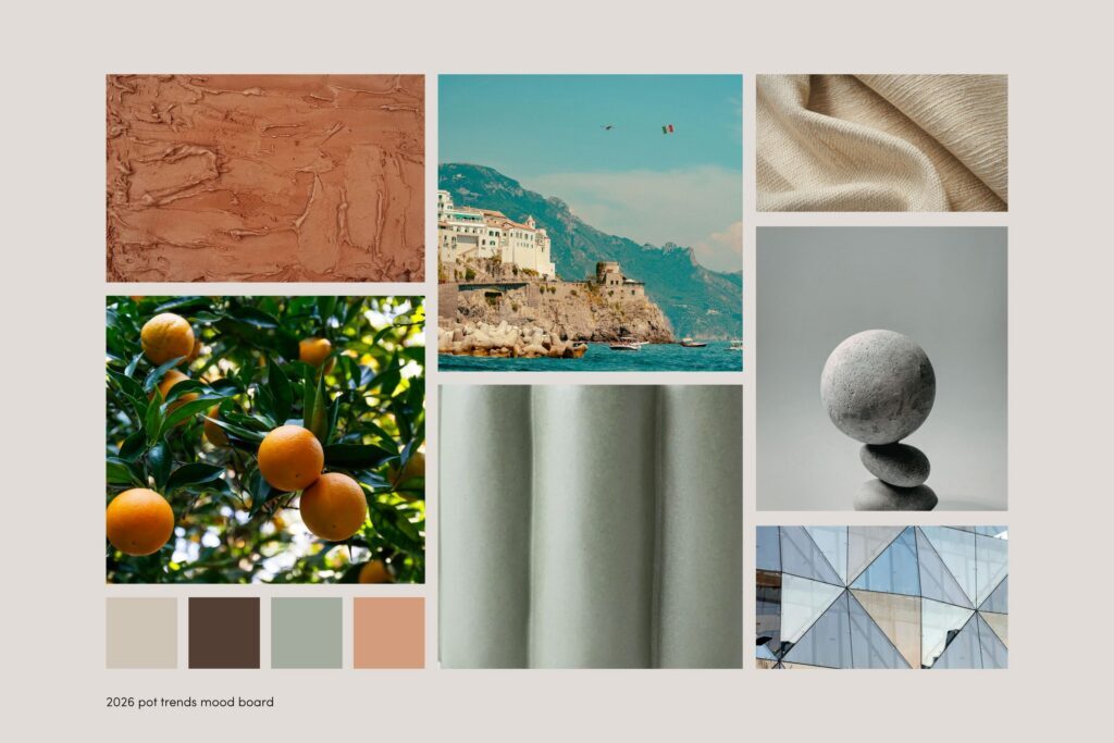 Advance Plants' 2026 pot trends mood board