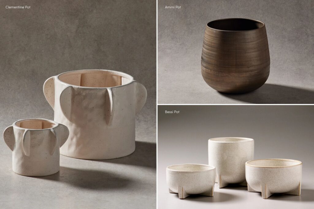 Indigo Love pot favourites, including: Ammi Pot, Bessi Pot and Clementine Pot. 